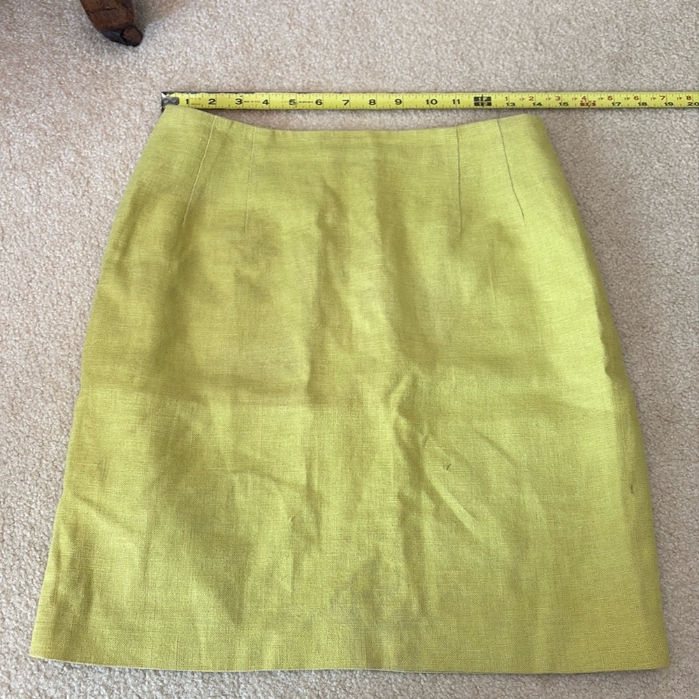 Vintage Lime Green A-Line Skirt